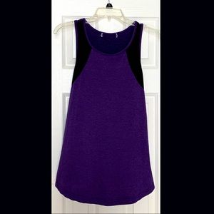 Purple & Black Athletic Tank Top